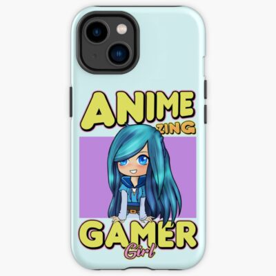 Animezing Gamer Girl Aesthetic Anime Chibi Itsfunneh Rainbow Art Iphone Case