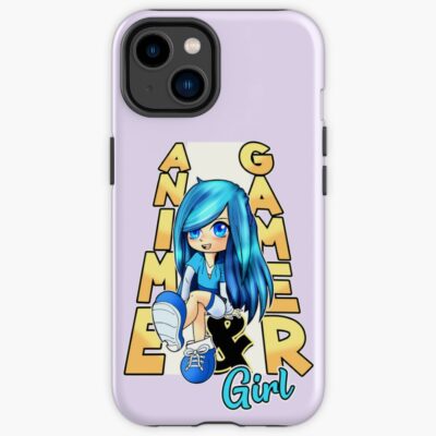 Aesthetic Anime Chibi Rainbow Gamer Gacha Art Iphone Case