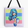 Aesthetic Anime Chibi Rainbow Gacha Art Tote Bag