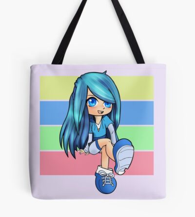 Aesthetic Anime Chibi Rainbow Gacha Art Tote Bag