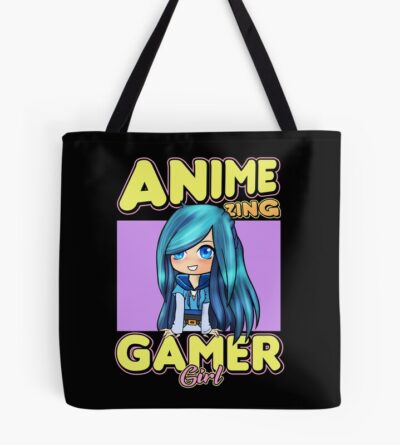 Animezing Gamer Girl Aesthetic Anime Chibi Itsfunneh Rainbow Art Tote Bag
