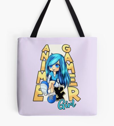 Aesthetic Anime Chibi Rainbow Gamer Gacha Art Tote Bag