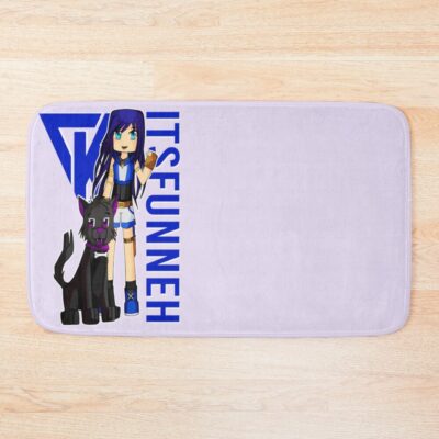 Itsfunneh Funneh Krew Dog Gamer Fan Art 2022 Bath Mat