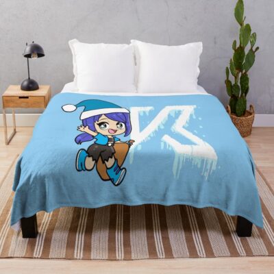 Winter Time Funneh Throw Blanket