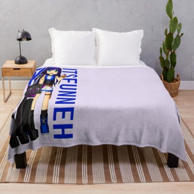 Itsfunneh Funneh Krew Dog Gamer Fan Art 2022 Throw Blanket