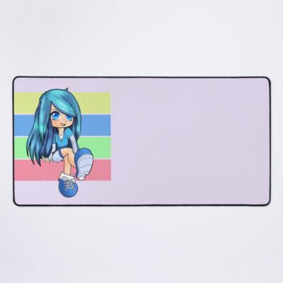 Aesthetic Anime Chibi Rainbow Gacha Art Mouse Pad