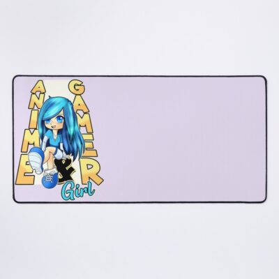 Aesthetic Anime Chibi Rainbow Gamer Gacha Art Mouse Pad