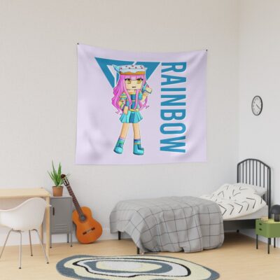 Rainbow Gamer Itsfunneh Funneh Krew Gamer Fan Art 2022 Tapestry