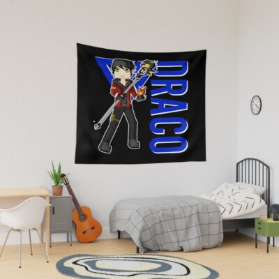 Draco Itsfunneh Funneh Krew Dog Gamer Fan Art 2022 Tapestry
