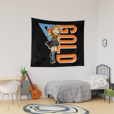 Gold Gamer Itsfunneh Funneh Krew Gamer Fan Art 2022 Birthday Party Tapestry