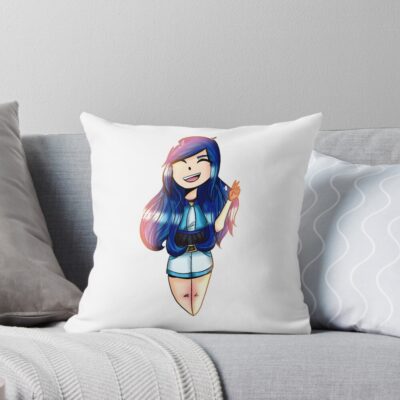 Itsfunneh Cute Girl Design Throw Pillow