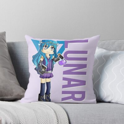 Lunar Itsfunneh Funneh Krew Gamer Fan Art 2022 Throw Pillow